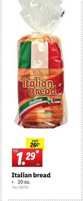Lidl Italian Bread offer