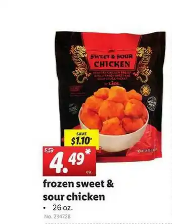 Lidl Frozen Sweet & Sour Chicken offer
