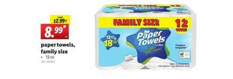 Lidl Paper Towels, Family Size offer