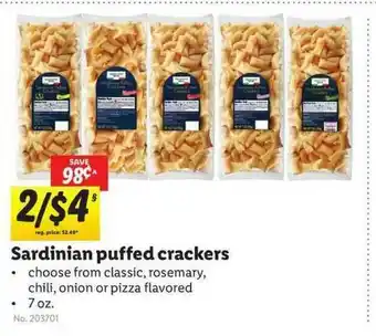 Lidl Sardinian Puffed Crackers offer