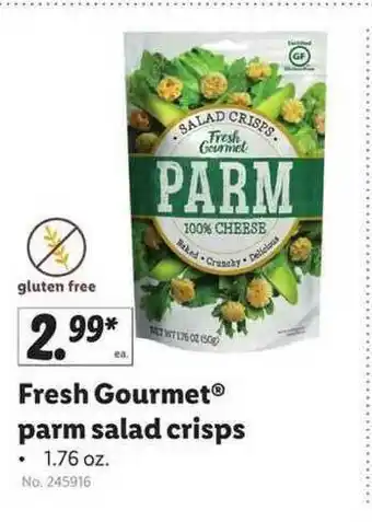 Lidl Fresh Gourmet Parm Salad Crisps offer