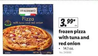 Lidl Frozen Pizza With Tuna And Red Onion offer