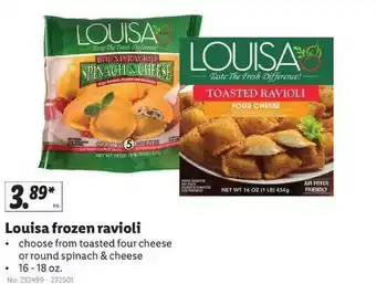 Lidl Louisa Frozen Revioli offer