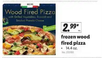 Lidl Frozen Wood Fired Pizza offer