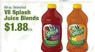 Robert Fresh Market V8 Splash Juice Blends offer