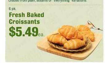 Robert Fresh Market Fresh Baked Croissants offer