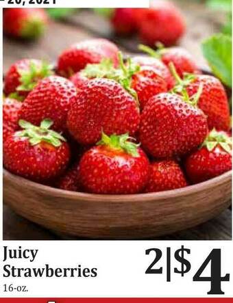 Rosauers Juicy Strawberries offer