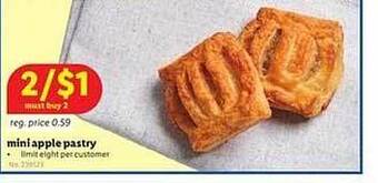 Lidl Mini Apple Pastry offer