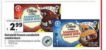 Lidl Gelatelli Frozen Sandwich Cookie Bars offer