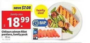 Lidl Chilean Salmon Fillet Portions Family Pack offer