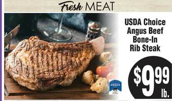Rosauers USDA Choice Angus Beef Bone-In Rib Steak offer