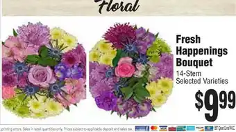 Rosauers Fresh Happenings Bouquet offer