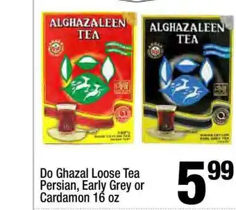 Super King Markets Do Ghazal Loose Tea Persia, Early Grey Or Cardamon 10 Oz offer