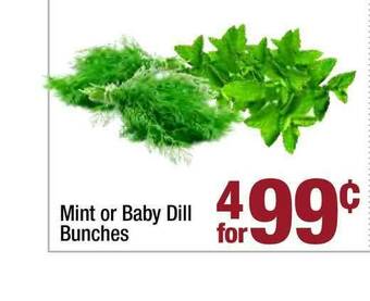 Super King Markets Mint Or Baby Dill Bunches offer