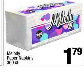 Super King Markets Melody Paper Napkins offer