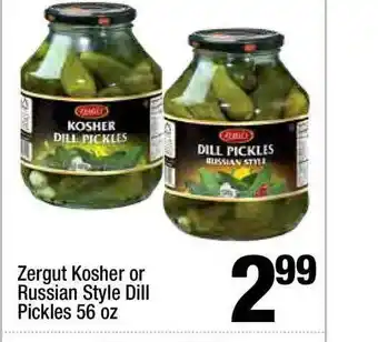 Super King Markets Zergut Kosher Or Russian Style Dill Pickles offer