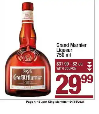 Super King Markets Grand Marnier Liqueur offer