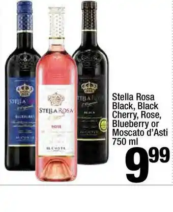 Super King Markets Stella Rosa Black,Black Cherry,Rose, Blueberry Or Moscato D'Asti offer