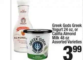 Super King Markets Greek Gods Greek Yogurts Or Califia Almond Milk offer