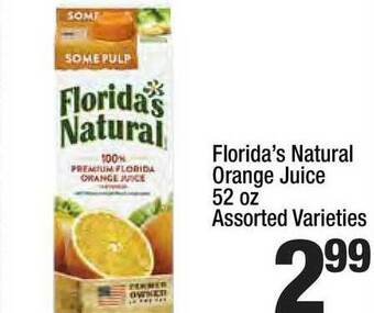 Super King Markets Florida's Natural Orange Juice offer