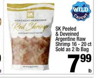 Super King Markets SK Peeled & Deveined Argentine Raw Shrimp offer