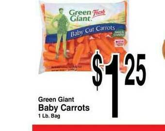 Super Saver Green Giant Baby Carrots offer