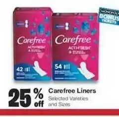United Supermarkets Carefree Liners offer