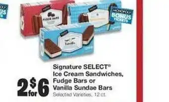Ice Cream Sandwiches, Fudge Bars Or Vanilla Sundae Bars