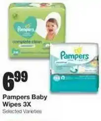 United Supermarkets Pampers Baby Wipes 3X offer