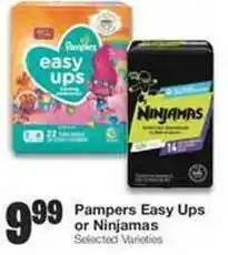 United Supermarkets Pampers Easy Ups Or Ninjamas offer