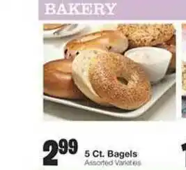 United Supermarkets 5Ct. Bagels offer