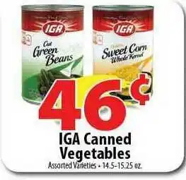 IGA Canned Vegetables
