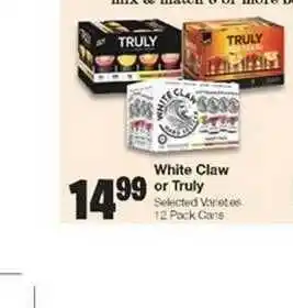 United Supermarkets White Claw Or Truly offer
