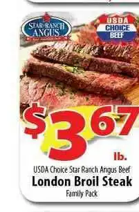 Wholesale Food Outlet London Broil Steak offer