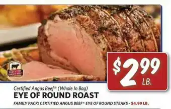 Breaux Mart Eye Of Round Roast offer
