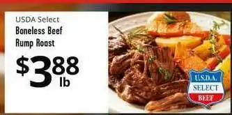 Usda Select Boneless Beef Rump Roast