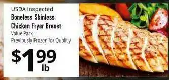 Usda Inspected Boneless Skinless Chicken Fryer Breast