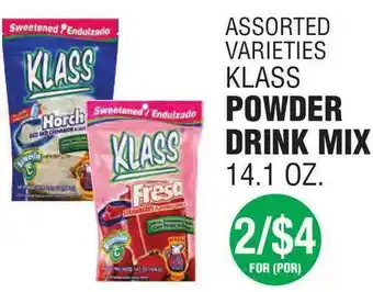 Assorted Varieties Klass Powder Drink Mx