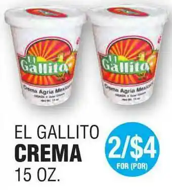 Carnicerias Jimenez El Gallito Crema offer