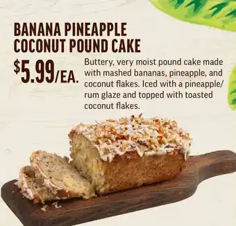 Central Market Banana Pineapple Coconut Pound Cake offer