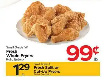 Edwards Food Giant Fresh Whole Fryers, Fresh Split Or Cut-Up Fryers offer