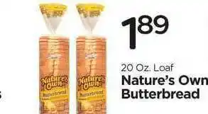 Edwards Food Giant Nature's Own Butterbread offer