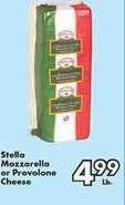 Fairplay Stella Mozzarella Or Provolone Cheese offer