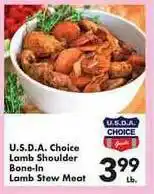 Fairplay U.s.d.a. Choice Lamb Shoulder Bone-in Lamb Stew Meat offer