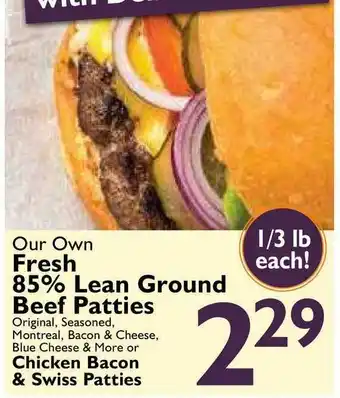 Festival Foods Our Own Fresh 85% Lean Ground Beef Patties offer