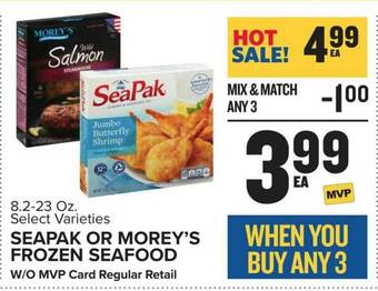 Food Lion Seapak Or Morey's Frozen Seafood offer