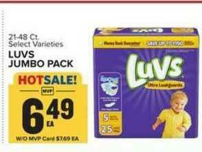 Food Lion Luvs Jumbo Pack offer