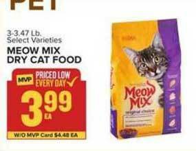 Food Lion Meow Mix Dry Cat Food offer