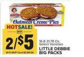 Food Lion Little Debbie Big Packs offer