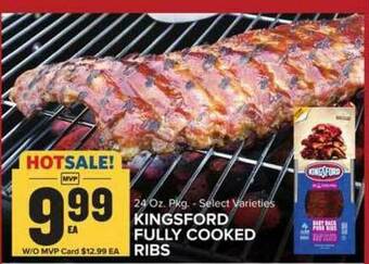 Food Lion Kingsford Fully Cooked Ribs offer